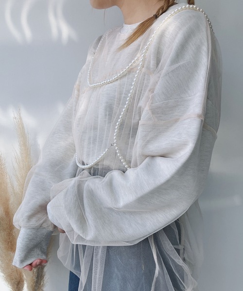 AS KNOW AS plus(アズノゥアズプラス)の「◎アソートビーズハーネス(サスペンダー・レディース・シルバー/ホワイト/ブラック・FREE)」の4枚目の写真