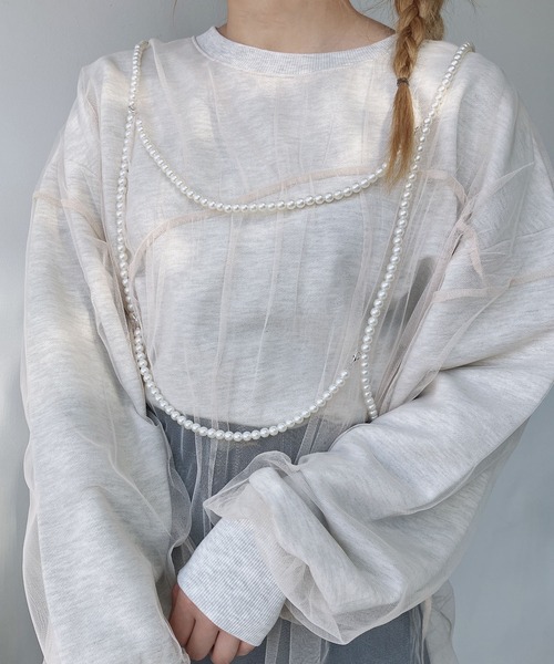 AS KNOW AS plus(アズノゥアズプラス)の「◎アソートビーズハーネス(サスペンダー・レディース・シルバー/ホワイト/ブラック・FREE)」の5枚目の写真