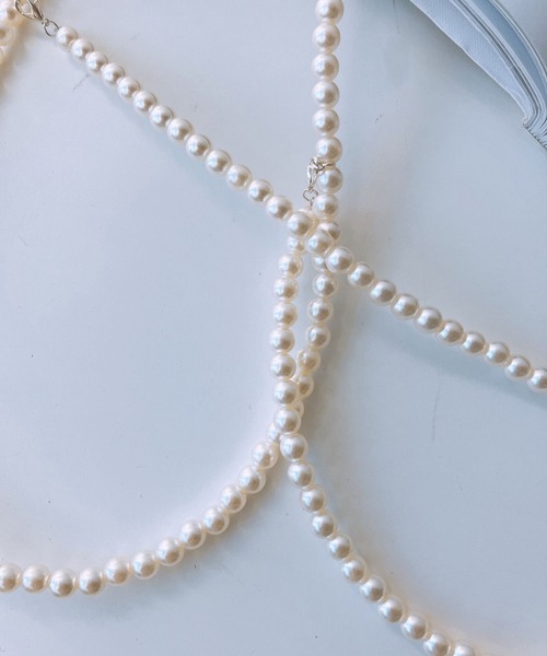 AS KNOW AS plus(アズノゥアズプラス)の「◎アソートビーズハーネス(サスペンダー・レディース・シルバー/ホワイト/ブラック・FREE)」の16枚目の写真