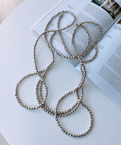 AS KNOW AS plus(アズノゥアズプラス)の「◎アソートビーズハーネス(サスペンダー・レディース・シルバー/ホワイト/ブラック・FREE)」の18枚目の写真