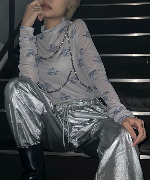 AS KNOW AS plus(アズノゥアズプラス)の「◎アソートビーズハーネス(サスペンダー・レディース・シルバー/ホワイト/ブラック・FREE)」の20枚目の写真