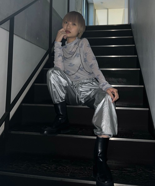 AS KNOW AS plus(アズノゥアズプラス)の「◎アソートビーズハーネス(サスペンダー・レディース・シルバー/ホワイト/ブラック・FREE)」の19枚目の写真