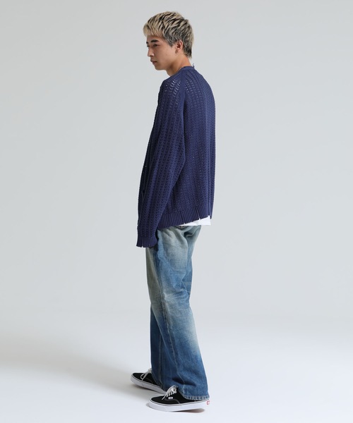 DELUXE（デラックス）の「SWEET JEAN（カーディガン/ボレロ・メンズ・ベージュ/ブルー/ブラック・MEDIUM/LARGE/SMALL）」の10枚目の写真