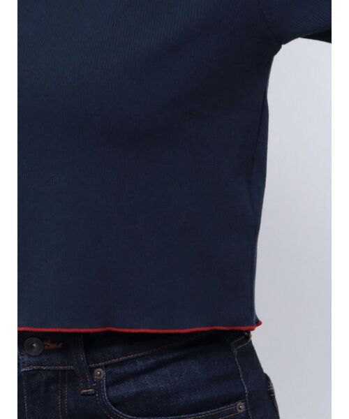 jouetie(ジュエティ)の「チャイナポロトップス(ポロシャツ・レディース・ブラック/オフホワイト/ピンク/ブルー/アイボリー/ネイビー・MEDIUM)」の12枚目の写真