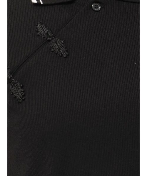 jouetie(ジュエティ)の「チャイナポロトップス(ポロシャツ・レディース・ブラック/オフホワイト/ピンク/ブルー/アイボリー/ネイビー・MEDIUM)」の17枚目の写真