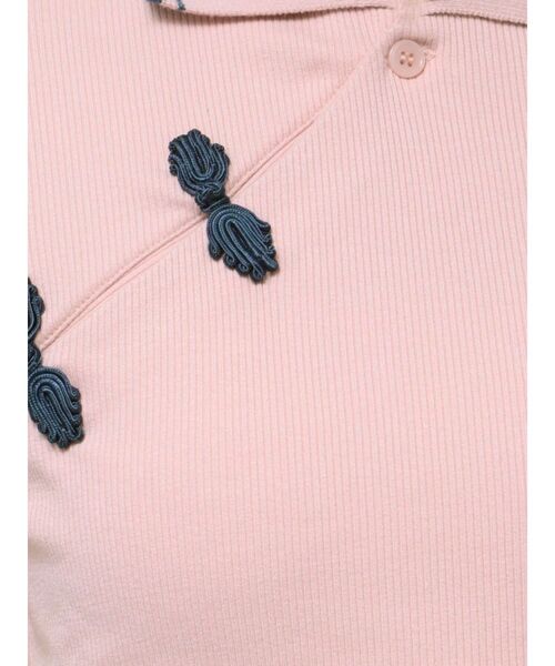 jouetie(ジュエティ)の「チャイナポロトップス(ポロシャツ・レディース・ブラック/オフホワイト/ピンク/ブルー/アイボリー/ネイビー・MEDIUM)」の18枚目の写真