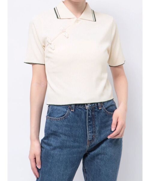 チャイナポロトップス（ポロシャツ）｜jouetie（ジュエティ）の