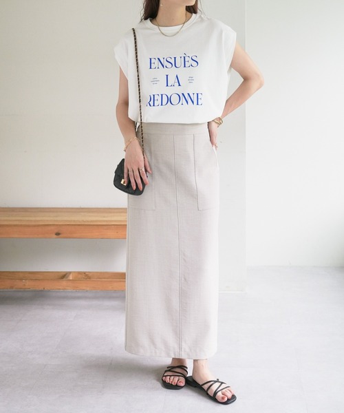 DISCOAT（ディスコート）の「テックリネンナロースカート（スカート・レディース・ライトグレー/オレンジ/チャコールグレー・LARGE/SP/MT/SMALL/MEDIUM）」の13枚目の写真