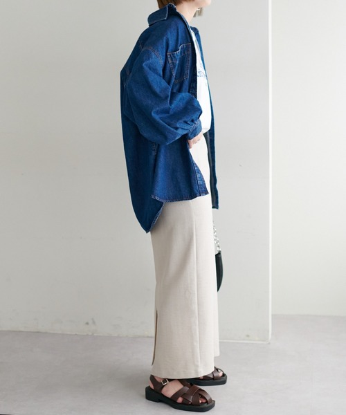 DISCOAT（ディスコート）の「テックリネンナロースカート（スカート・レディース・ライトグレー/オレンジ/チャコールグレー・LARGE/SP/MT/SMALL/MEDIUM）」の21枚目の写真