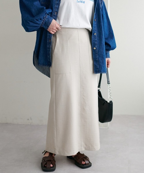 DISCOAT（ディスコート）の「テックリネンナロースカート（スカート・レディース・ライトグレー/オレンジ/チャコールグレー・LARGE/SP/MT/SMALL/MEDIUM）」の15枚目の写真