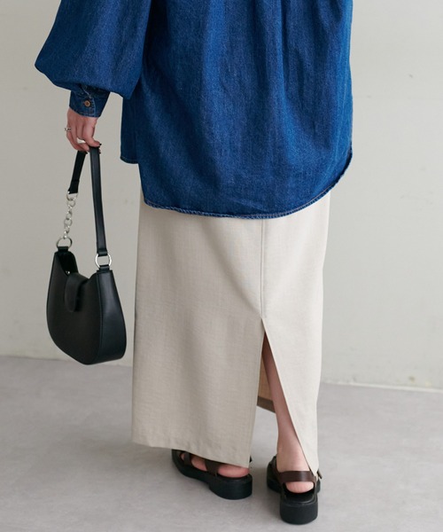 DISCOAT（ディスコート）の「テックリネンナロースカート（スカート・レディース・ライトグレー/オレンジ/チャコールグレー・LARGE/SP/MT/SMALL/MEDIUM）」の17枚目の写真