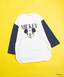 GOOD ROCK SPEED | 【GOOD ROCK SPEED/グッドロックスピード】別注ミッキー / プリント ベースボールTシャツ 7分袖 / MICKEY(Tシャツ/カットソー)