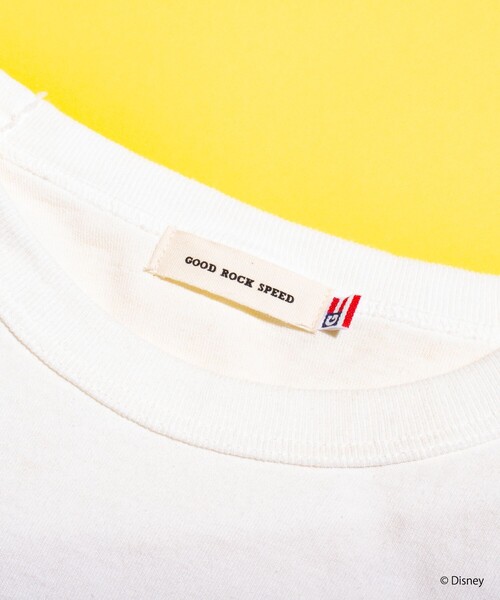 GOOD ROCK SPEED(グッドロックスピード)の「【GOOD ROCK SPEED/グッドロックスピード】別注ミッキー / プリント ベースボールTシャツ 7分袖 / MICKEY(Tシャツ/カットソー・メンズ・ライトグレー/ホワイト・M/L)」の13枚目の写真