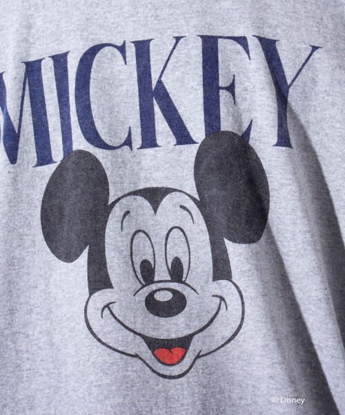 GOOD ROCK SPEED(グッドロックスピード)の「【GOOD ROCK SPEED/グッドロックスピード】別注ミッキー / プリント ベースボールTシャツ 7分袖 / MICKEY(Tシャツ/カットソー・メンズ・ライトグレー/ホワイト・M/L)」の21枚目の写真
