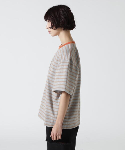tシャツ SOGLIA/ソリア　OPEN END BORDER TEE リンガーボーダーＴ レディース soglia（ソリア）の「SOGLIA/ソリア OPEN END BORDER TEE