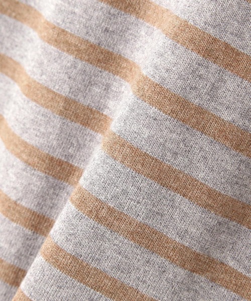 soglia（ソリア）の「SOGLIA/ソリア OPEN END BORDER TEE