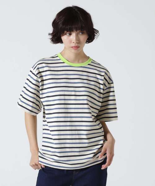 tシャツ SOGLIA/ソリア　OPEN END BORDER TEE リンガーボーダーＴ レディース soglia（ソリア）の「SOGLIA/ソリア OPEN END BORDER TEE