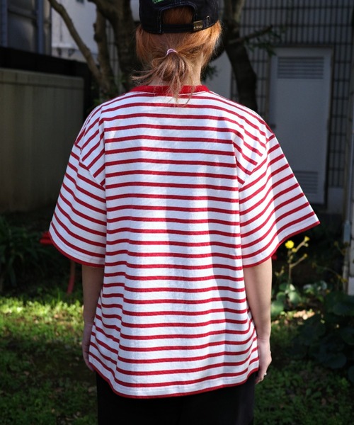 soglia（ソリア）の「SOGLIA/ソリア OPEN END BORDER TEE