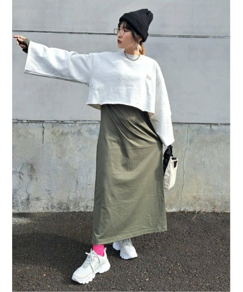 Lee（リー）の「【Lee】スウェットセットワンピース（ワンピース