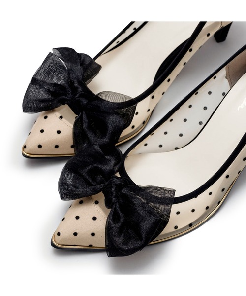 Launa lea(ラウナレア)の「リボンチュールヒールパンプス(0556)(パンプス・レディース・ブラック/ベージュ/ライラック・24.5cm/25.0cm/22.0cm/22.5cm/23.0cm/23.5cm/24.0cm)」の19枚目の写真