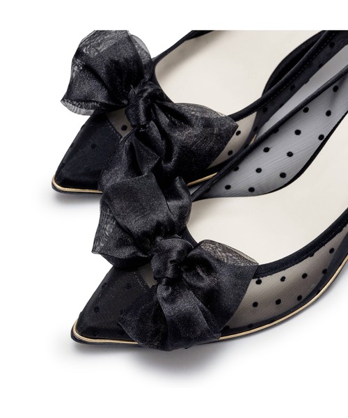 Launa lea(ラウナレア)の「リボンチュールヒールパンプス(0556)(パンプス・レディース・ブラック/ベージュ/ライラック・24.5cm/25.0cm/22.0cm/22.5cm/23.0cm/23.5cm/24.0cm)」の13枚目の写真