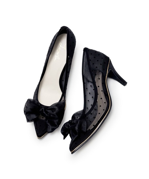 Launa lea(ラウナレア)の「リボンチュールヒールパンプス(0556)(パンプス・レディース・ブラック/ベージュ/ライラック・24.5cm/25.0cm/22.0cm/22.5cm/23.0cm/23.5cm/24.0cm)」の10枚目の写真