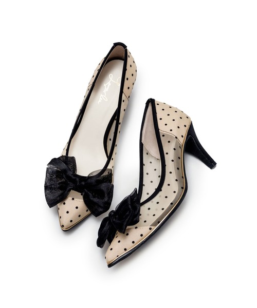 Launa lea(ラウナレア)の「リボンチュールヒールパンプス(0556)(パンプス・レディース・ブラック/ベージュ/ライラック・24.5cm/25.0cm/22.0cm/22.5cm/23.0cm/23.5cm/24.0cm)」の9枚目の写真