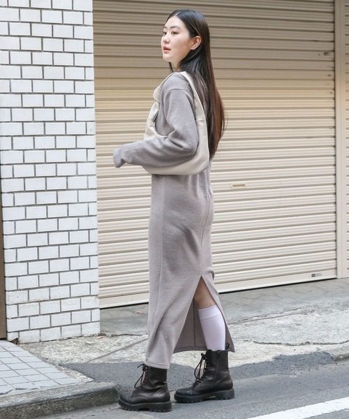 3.3 Field Trip (3.3フィールドトリップ)の「3.3 Field Trip/ニットワンピース(SET) 2100050(ワンピース・レディース・グレー/ブラック・FREE)」の19枚目の写真