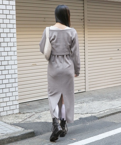 3.3 Field Trip (3.3フィールドトリップ)の「3.3 Field Trip/ニットワンピース(SET) 2100050(ワンピース・レディース・グレー/ブラック・FREE)」の20枚目の写真