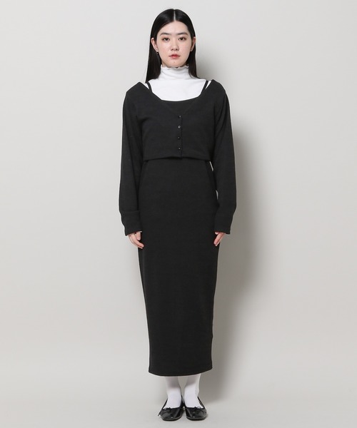 3.3 Field Trip (3.3フィールドトリップ)の「3.3 Field Trip/ニットワンピース(SET) 2100050(ワンピース・レディース・グレー/ブラック・FREE)」の10枚目の写真