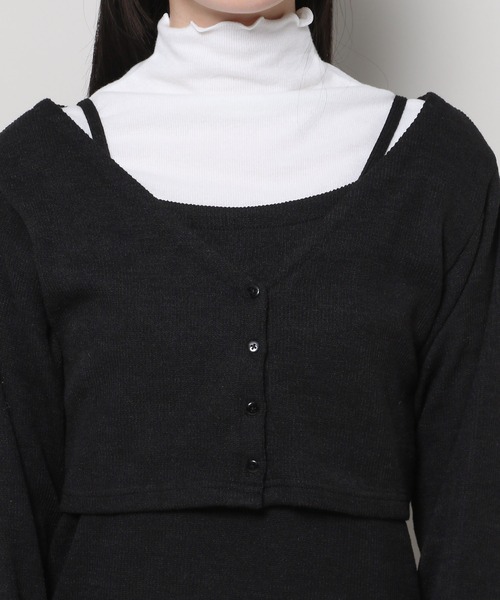 3.3 Field Trip (3.3フィールドトリップ)の「3.3 Field Trip/ニットワンピース(SET) 2100050(ワンピース・レディース・グレー/ブラック・FREE)」の8枚目の写真