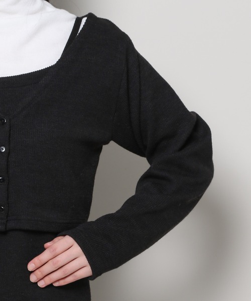 3.3 Field Trip (3.3フィールドトリップ)の「3.3 Field Trip/ニットワンピース(SET) 2100050(ワンピース・レディース・グレー/ブラック・FREE)」の9枚目の写真