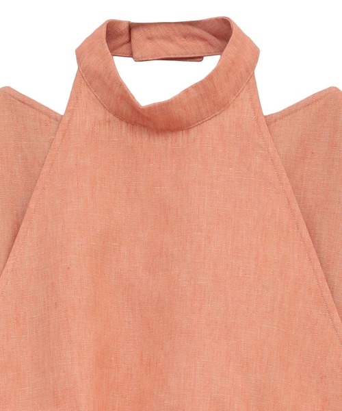 CLANE（クラネ）の「HALTER LAYERED ONEPIECE（ワンピース・レディース・オレンジ/ブラック/ブルー・0/1/2）」の12枚目の写真