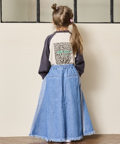 Life Support Products（ライフサポートプロダクツ）の「前後プリントラグランロンティー（80～150cm）（Tシャツ/カットソー・キッズ・エメラルド/グリーン/イエロー/チャコール・80/90/95/100/110/120/130/140/150）」の17枚目の写真