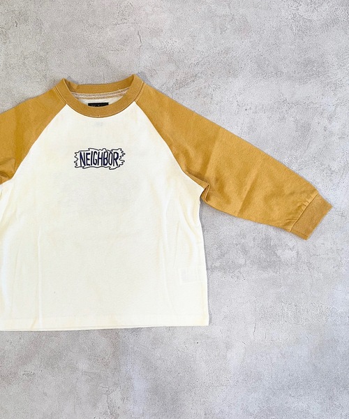 Life Support Products（ライフサポートプロダクツ）の「前後プリントラグランロンティー（80～150cm）（Tシャツ/カットソー・キッズ・エメラルド/グリーン/イエロー/チャコール・80/90/95/100/110/120/130/140/150）」の15枚目の写真