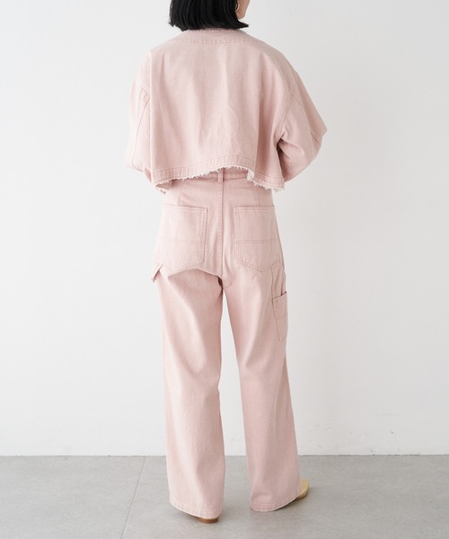 SHENERY(シーナリー)の「ペインターデニムパンツ(デニムパンツ・レディース・ピンク/アイボリー・36/38)」の11枚目の写真