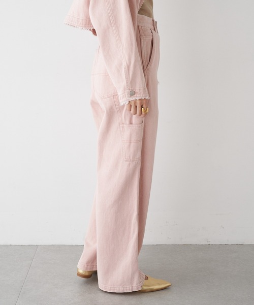 SHENERY(シーナリー)の「ペインターデニムパンツ(デニムパンツ・レディース・ピンク/アイボリー・36/38)」の21枚目の写真