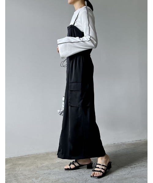 セール】[2024SS COLLECTION][低身長サイズ有]2WAYサテン