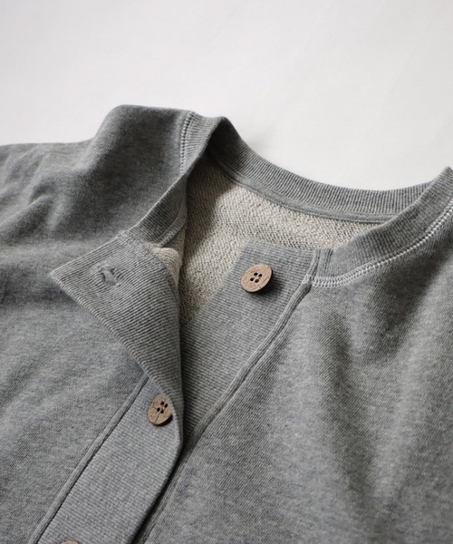 antiqua（アンティカ）の「カラーステッチカーディガン（カーディガン/ボレロ・レディース・ネイビー/グレー・FREE）」の8枚目の写真