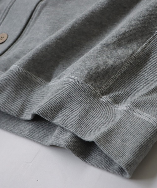 antiqua（アンティカ）の「カラーステッチカーディガン（カーディガン/ボレロ・レディース・ネイビー/グレー・FREE）」の10枚目の写真