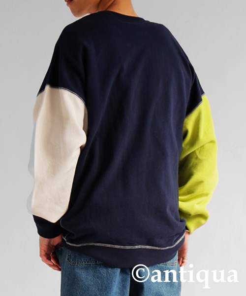 セール】カラーステッチカーディガン（カーディガン/ボレロ）｜antiqua