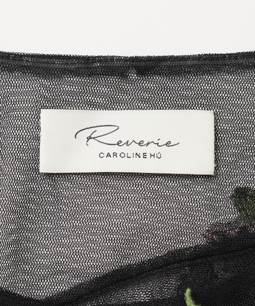 EDIT. FOR LULU(エディットフォールル)の「【CAROLINE HU/キャロライン フウ】TULLE PLEATRD TOP(シャツ/ブラウス・レディース・ブラック・FREE)」の12枚目の写真