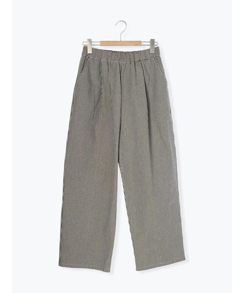 Samansa Mos2（サマンサ モスモス）の「ストライプタックパンツ（その他パンツ・レディース・ブラウン/チャコールグレー・F）」の17枚目の写真