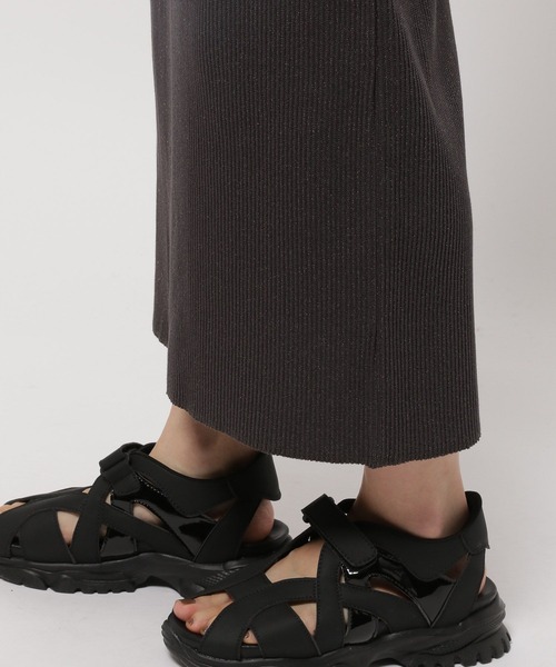 niko and...（ニコアンド）の「セルフカットリブスリットスカート（スカート・レディース・ライトブルー/ライトグレー/チャコール/ライトグリーン・LARGE/MEDIUM）」の19枚目の写真