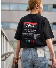 [NANGA/ナンガ] 別注 ヒストリーロゴ バックプリントTシャツ