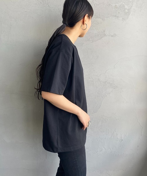 NANGA（ナンガ）の「[NANGA/ナンガ] 別注 ヒストリーロゴ バックプリントTシャツ（Tシャツ/カットソー・レディース・ブラック/ホワイト・S/XL/L/M）」の3枚目の写真