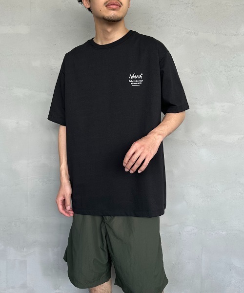 NANGA（ナンガ）の「[NANGA/ナンガ] 別注 ヒストリーロゴ バックプリントTシャツ（Tシャツ/カットソー・レディース・ブラック/ホワイト・S/XL/L/M）」の17枚目の写真