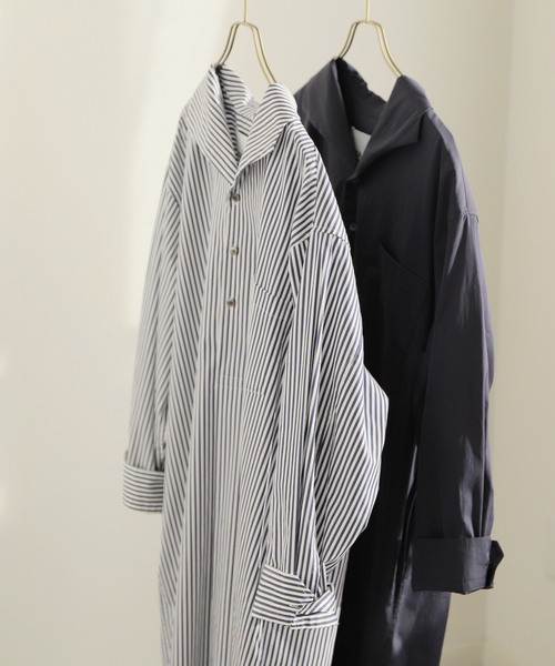 TICCA(ティッカ)の「【TICCA / ティッカ】 オープンカラーシャツワンピース(シャツワンピース・レディース・ネイビー/ダークブルー・FREE)」の5枚目の写真