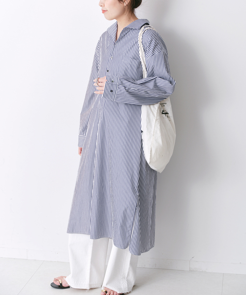 ティッカ シャツワンピース TICCA（ティッカ）の「【TICCA / ティッカ】 オープンカラーシャツ