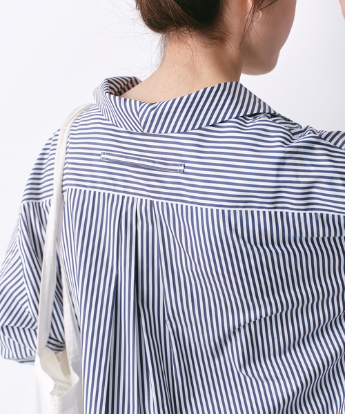 TICCA(ティッカ)の「【TICCA / ティッカ】 オープンカラーシャツワンピース(シャツワンピース・レディース・ネイビー/ダークブルー・FREE)」の15枚目の写真